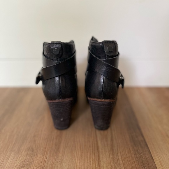 Rag and Bone Black Leather Ankle Boot - Picture 3 of 5